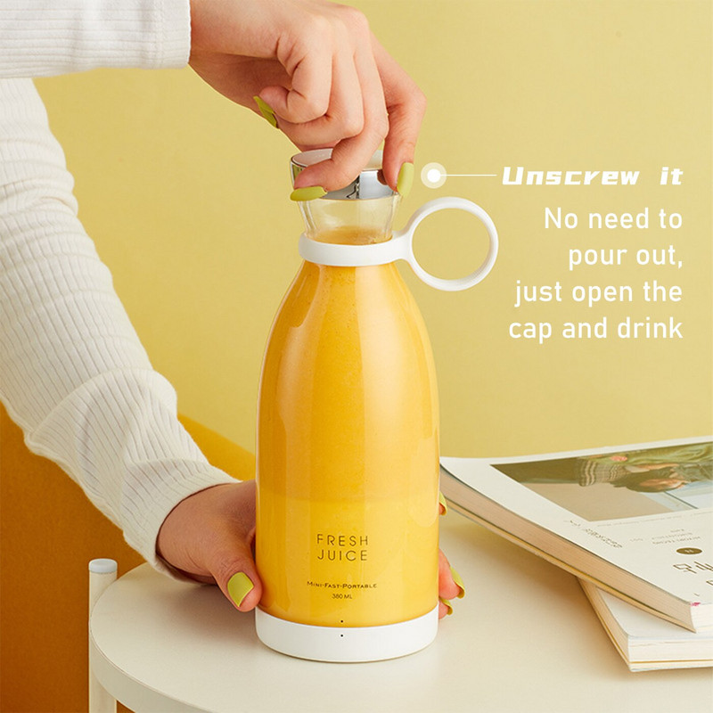 Prenosný elektrický mixér, odšťavovač, USB, mini mixér na ovocie, smoothie, extraktor ovocia, multifunkčný odšťavovač na mliečne kokteily