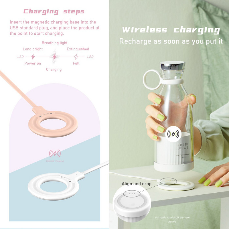 Prenosný elektrický mixér, odšťavovač, USB, mini mixér na ovocie, smoothie, extraktor ovocia, multifunkčný odšťavovač na mliečne kokteily