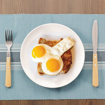 2 τεμ. Φριτέζα αυγών από ανοξείδωτο χάλυβα Τηγανητό αυγό τηγανίτα Σχήμα ομελέτας Μούχλα για τηγάνισμα αυγών Εργαλεία μαγειρέματος Αξεσουάρ κουζίνας Gadget