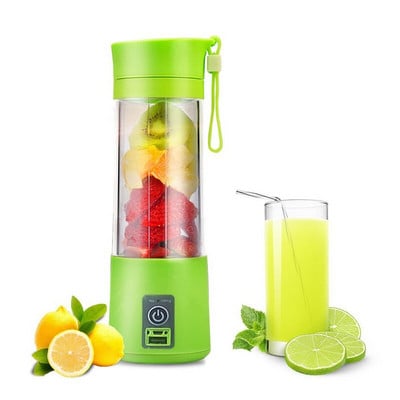380 ml-es hordozható USB elektromos gyümölcscentrifuga pohár újratölthető lé turmixgép mixer gyümölcskeverő gép konyhai tartozékok