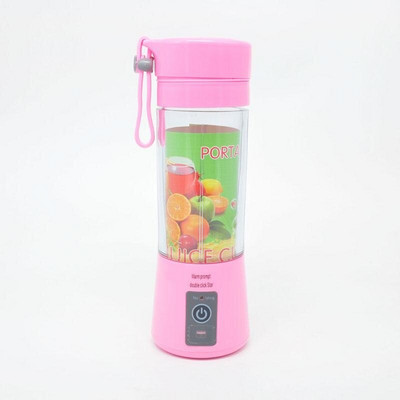 Prenosný elektrický odšťavovač s 380 ml USB, nabíjateľný mixér na džúsy, mixér na ovocie, kuchynské príslušenstvo