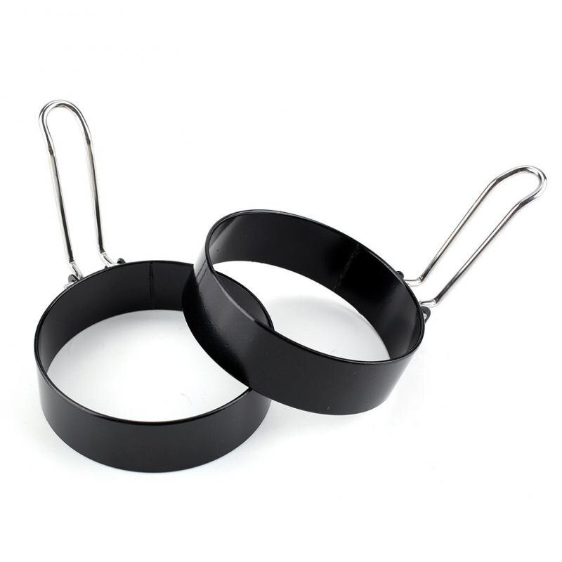 Teplé raňajky, vyprážané vajíčka, forma na palacinky, vyprážací krúžok na vajíčka, okrúhly, nerezový nástroj na varenie, kuchynské náradie, príslušenstvo na pečenie