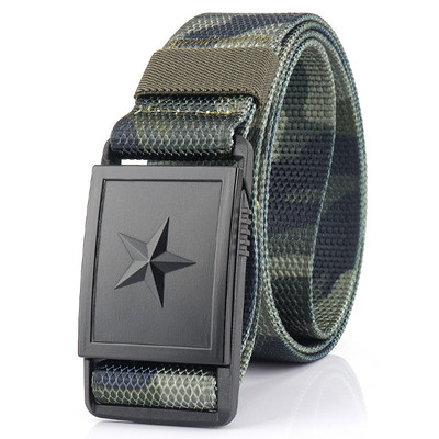 Curea pentru bărbați din material textil cu cataramă din plastic