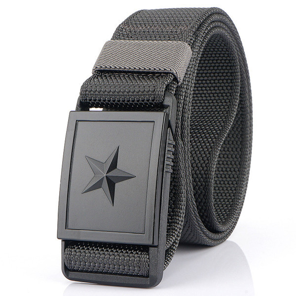 Curea pentru bărbați din material textil cu cataramă din plastic