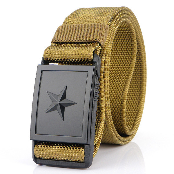 Curea pentru bărbați din material textil cu cataramă din plastic