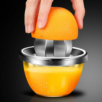 304 Εγχειρίδιο από ανοξείδωτο ατσάλι φορητό λεμόνι πορτοκαλιού Αποχυμωτής Αξεσουάρ κουζίνας Εργαλεία φρούτων Εσπεριδοειδών Ακατέργαστο χυμομηχανή χειρός