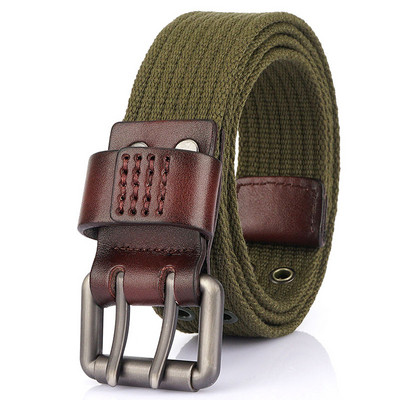 Cureaua model nou pentru barbati din material textil cu catarama metalica
