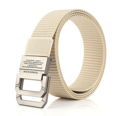 Curea subțire din material textil de 3 cm cu închizătoare metalică