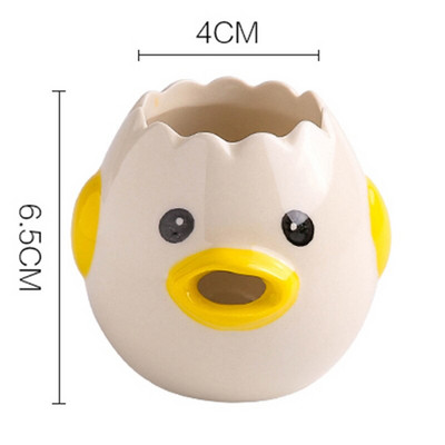 Keramická rukoväť na oddeľovanie žĺtkov, filter na pečenie, kuchynské pomôcky, oddeľovanie bielkovín, roztomilé kuracie poháre, nástroje na oddeľovanie vajec