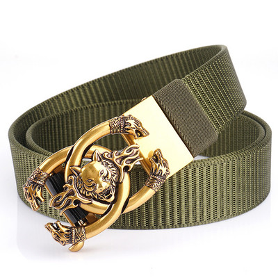 Curea de pânză cu cataramă metalică - pentru bărbați