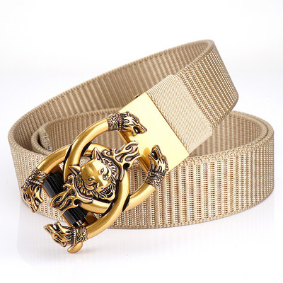 Curea de pânză cu cataramă metalică - pentru bărbați