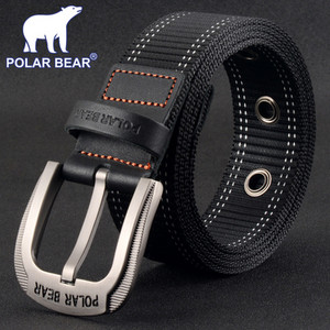 Curea de pânză cu cataramă metalică pentru bărbați