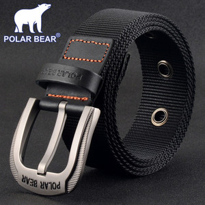 Curea de pânză cu cataramă metalică pentru bărbați