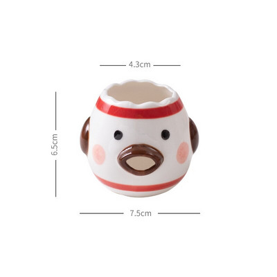 Keramický roztomilý oddeľovač vajec, biely oddeľovač kuracieho žĺtka, bielkovín, sitko na vajcia, kuchynské náradie, príslušenstvo na pečenie, držiak na vajcia