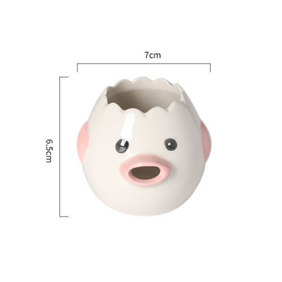 Oddeľovač vaječných bielkov, roztomilý kurací keramický oddeľovač vaječných žĺtkov, sitko na vajcia, kuchynské náradie, príslušenstvo na pečenie, stojan na vajcia