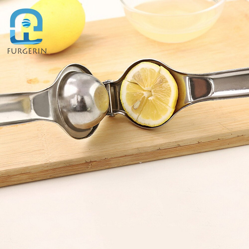 FURGERIN Ručný odšťavovač citrónov, kuchynské príslušenstvo, nehrdzavejúci mini odšťavovač limetky z nehrdzavejúcej ocele, kuchynský gadget 2019