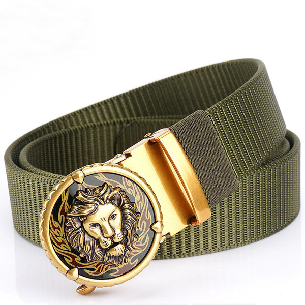 Moderný pánsky opasok s 3D dekoráciou - vyrobený z textilu