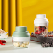 100/250ml elektrický cesnakový mačkadlo mini mäso zelenina drvené mäso sekáčik na cesnak stroj USB kuchynské pomôcky príslušenstvo