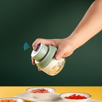 100/250ml Electric Garlic Masher Mini Meat Vegetable Crushed Meat Garlic Chopper Machine USB Kitchen Gadgets