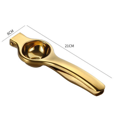 1 ks nerezový odšťavovač na citróny, zlatý ručný odšťavovač na ovocie, domácnosť, pomarančový klip, kuchynské náčinie, výstružníky, rýchla rukoväť, lis