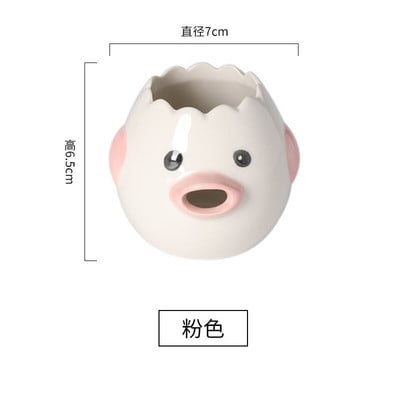 Kiaušinių kepimo keraminis separatorius trynio baltymų filtro priedai Vištienos kiaušinio baltymas Mielas laikiklis Kiaušinių separatorius Virtuvės kiaušinių įrankiai