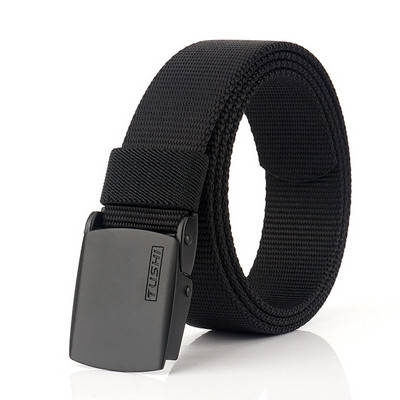 3,5 cm széles textil öv fém csattal