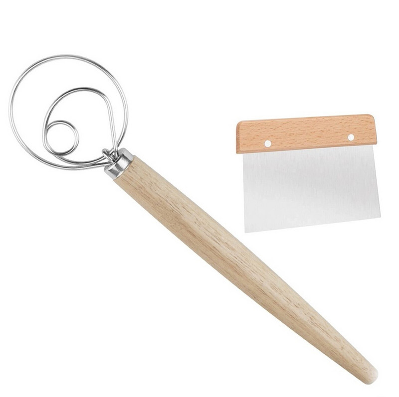 Metalinis plaktuvas blynelių maišytuvas Greitas maišytuvas miltų šluotelė ritė virtuvė Mieli dalykėliai moterims Linksma kalėdinė dovana 5 vyriška dovana