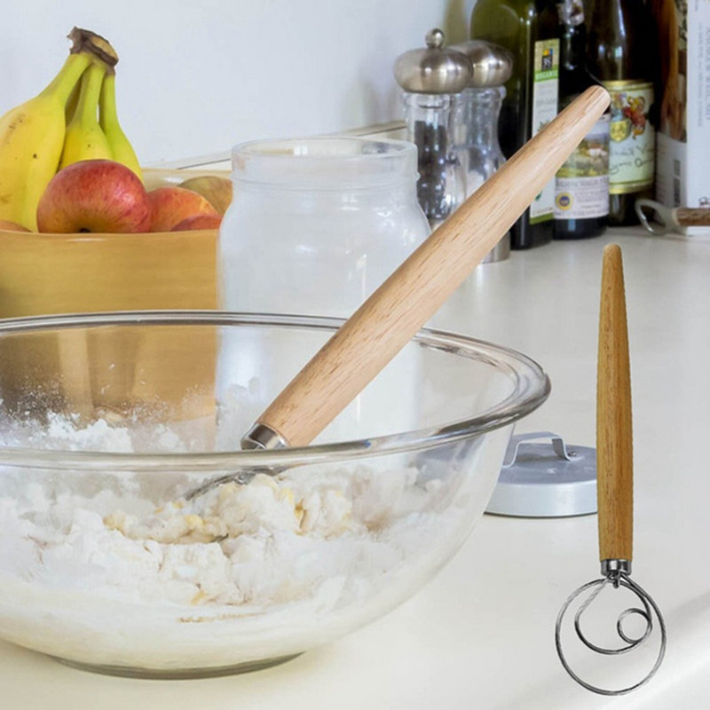 Metalinis plaktuvas blynelių maišytuvas Greitas maišytuvas miltų šluotelė ritė virtuvė Mieli dalykėliai moterims Linksma kalėdinė dovana 5 vyriška dovana