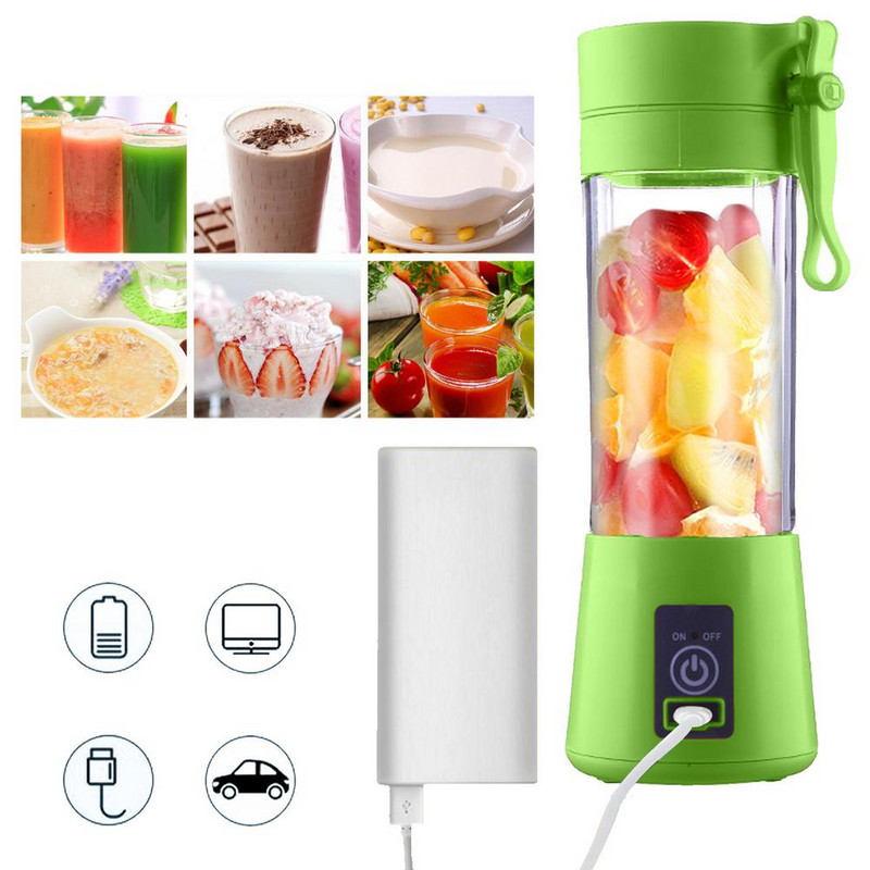 Nešiojamas maišytuvas USB elektrinė vaisių sulčiaspaudė rankinė kokteilių gaminimo mašina maišytuvas maišomas įkraunamas mini virtuvės kombainas sulčių puodelis