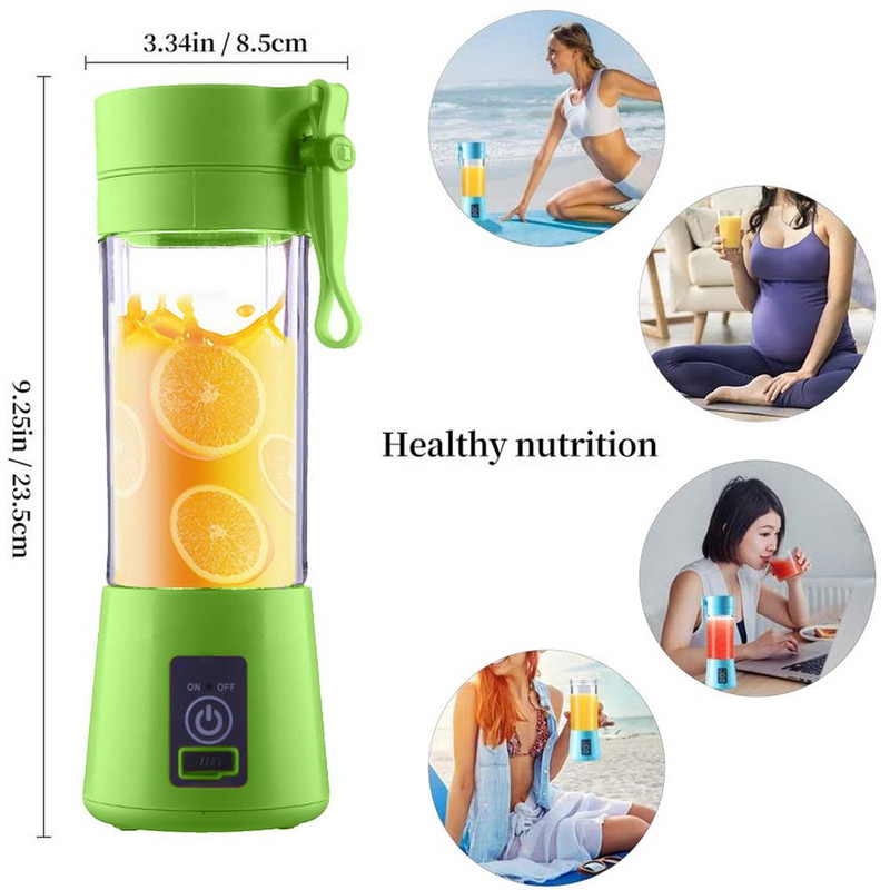 Nešiojamas maišytuvas USB elektrinė vaisių sulčiaspaudė rankinė kokteilių gaminimo mašina maišytuvas maišomas įkraunamas mini virtuvės kombainas sulčių puodelis