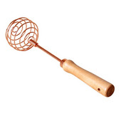 Ružovo zlatá metlička na vajcia, buková drevená rukoväť, špirálová metlička z nehrdzavejúcej ocele, kuchynské príslušenstvo, kuchynské náradie