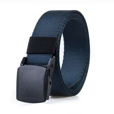 Curea textila pentru barbati cu o latime de 3,2 cm si curea metalica