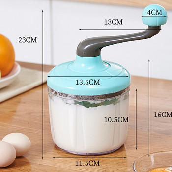 Разбиване на сметана Ръчна домакинска малка полуавтоматична бъркалка за яйца Аксесоари за готвене Млечна пяна Торта Яйце Ръчна бъркалка