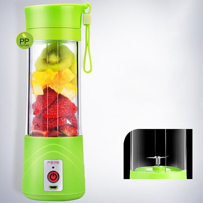 400ml prenosný USB nabíjateľný elektrický odšťavovač, mixér, smoothie odšťavovač, krájač ovocia a zeleniny, kuchynské príslušenstvo