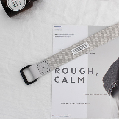 Drobinis diržas su logotipu vyrams