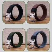 Cureaua de barbati textila cu catarama patrata metalica, model nou