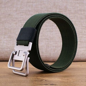 Cureaua de barbati textila cu catarama patrata metalica, model nou