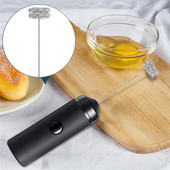 Dvojitý pružinový mixér, metlička, ručný elektrický cappuccino, napenovač mlieka, napenovač mlieka, latte, kuchynský kávový výkonný