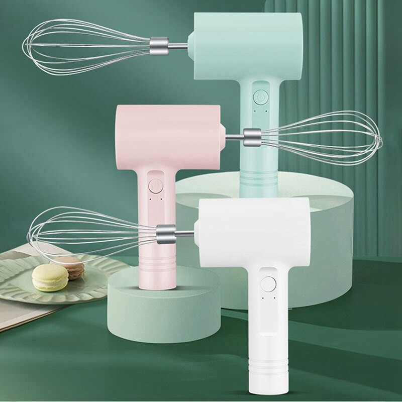 Bata electrica de mana fara fir Incarcare USB si mini blender convenabil pentru camera de coacere Accesorii pentru bucatarie de casa