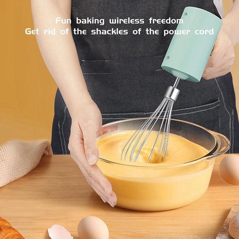 Bata electrica de mana fara fir Incarcare USB si mini blender convenabil pentru camera de coacere Accesorii pentru bucatarie de casa