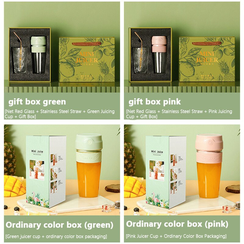 Prenosný mixér, odšťavovač, automatický malý elektrický odšťavovač, smoothie mixér, kuchynský robot, mini prenosný mixér