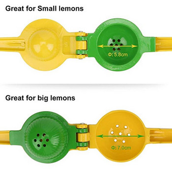 Премиум качество Lemon Lime Squeezer Metal 2-in-1 Ръчна сокоизстисквачка за цитрусови плодове Преса за лимони Fresh Force Juicing Кухненски инструменти