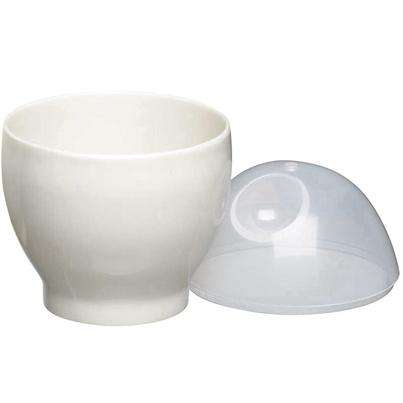 Mini roztomilý hrnček na varené vajíčka do mikrovlnnej rúry, praktický a výživný hrnček na varené vajíčka na raňajky, 2 kusy