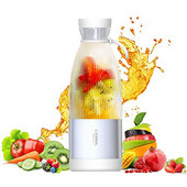 Prenosný mixér na ovocné mixéry, odšťavovače na ovocie, odšťavovač na ovocie, multifunkčný nabíjateľný cez USB do posilňovne, cestovanie a vonku