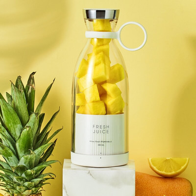 Prenosný mixér na ovocné mixéry, odšťavovače na ovocie, odšťavovač na ovocie, multifunkčný nabíjateľný cez USB do posilňovne, cestovanie a vonku