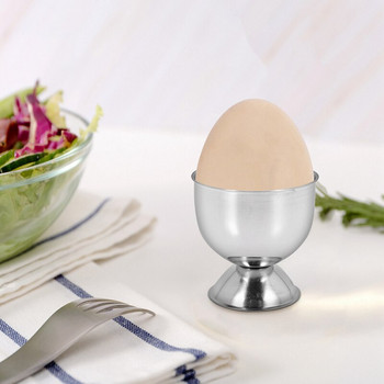 Поставка за чаши за яйца от неръждаема стомана Поставка за чаши за меки сварени яйца може да бъде направена от малки чаши за вино 6 комплекта