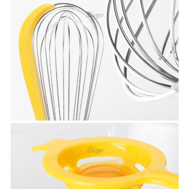 3 ks Ručný šľahač na vajcia z nehrdzavejúcej ocele Silikónový balónový šľahač Mixér na smotanu Miešanie Šľahací balón Cievka Nástroje na vajcia