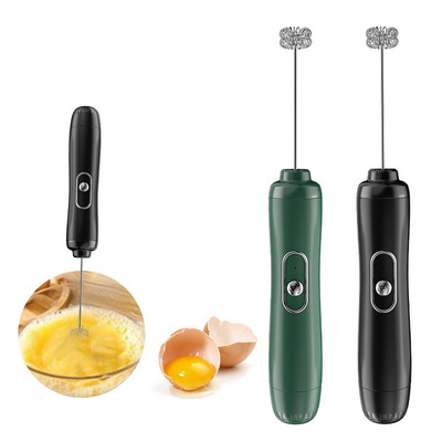 Mini napeňovač mlieka, ručný mixér, výrobca peny, batériový prenosný bezdrôtový napeňovač, šľahač vajec, kuchynská metlička, náradie a príslušenstvo