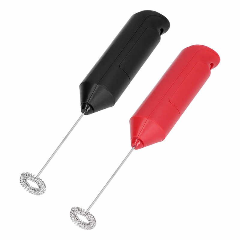 Ručný mini mixér na nápoje, elektrický ručný napeňovač mlieka, pohodlná rukoväť s kovovou základňou do kuchyne