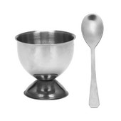 Sada nerezových pohárov na vajíčka natvrdo uvarené vajcia na mäkko so 6 držiakmi na poháre na vajíčka a 6 lyžičkami na vajíčka, vychutnajte si raňajky s pohármi na vajíčka.